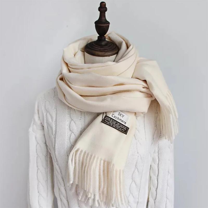 Autumn/winter Scarf Cashmere Ladies Shawl Korean Version Plus Velvet Thickening It To Keep Warm Ladies Bib Scarf