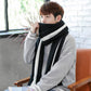 Men's Fashion Scarf Winter Wool Couple Scarf Thick Warm Long Scarf with Tassel