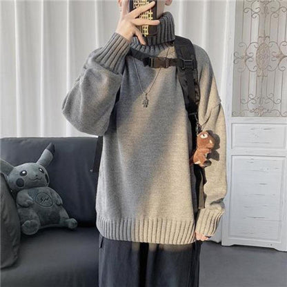 Turtleneck Sweater Keeps Warm In Autumn and Winter Loose Bottoming Knit Sweater for Outer Wear and Inner Wear