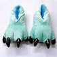 Cartoon Autumn and Winter Dinosaur Paw Cotton Shoes Multi-color Tiger Paw Cotton Slippers Cute Couple Lover's Non-slip Warm Shoes