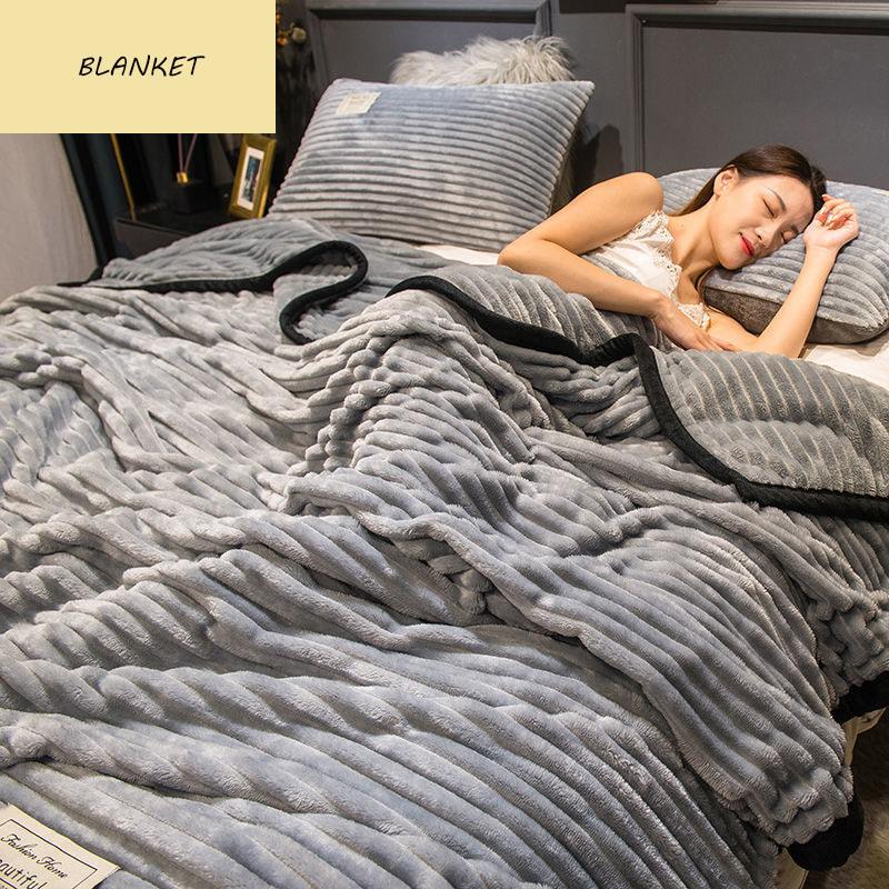 Blanket Thick Coral Fleece Blanket Winter Blanket Quilt Flannel Warm Sheets Office Nap Blanket Bedspread Blanket Floral Modern Blanket for Couch