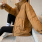 Women's Down Padded Jacket Korean Style Loose Thick Padded Jacket Fashion Winter Short Bread Jacket Padded Jacket