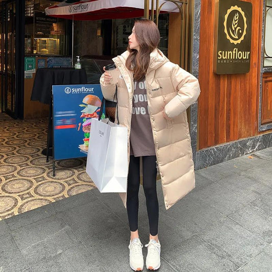 Down Coat Cotton-padded Jacket Women's Padded Jacket Mid-length Winter Coat Women Korean Style Loose Winter Clothes