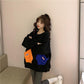 Fashion Student Contractions Female Sweater Large Size Fat MM Long Sleeve T-shirt Top
