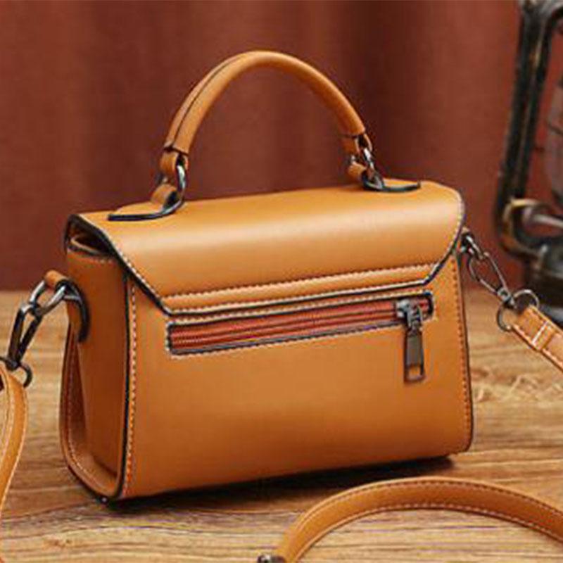 Rivet Crossbody Bag Women Leather Burglar Waterproof Wear-resistant Dark Buckle Tote Shoulder Bags