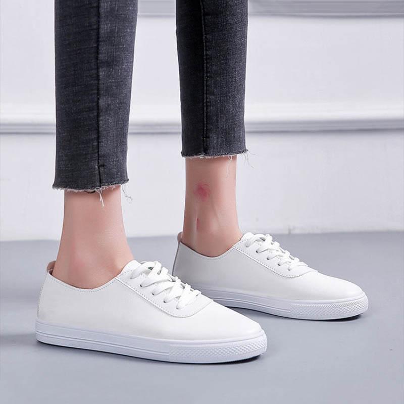 Soft-soled White Shoes Women's One-step Spring Autumn All-match Casual Flat Shoes Single Shoes