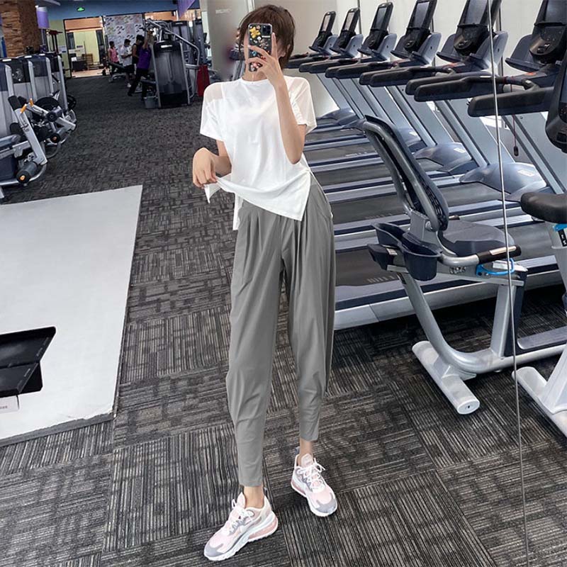 Workwear Leggings Sweatpants Women's Loose Harem Pants Slim Fit Yoga Trousers Quick-drying Fitness Pants