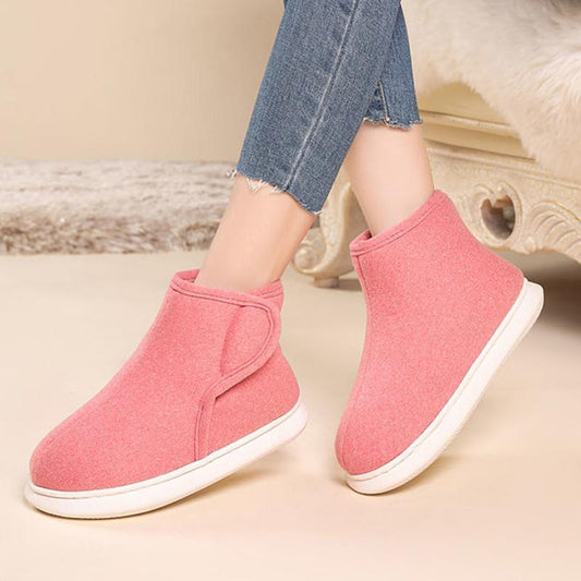Elderly Cotton Shoes Plus Velvet High-top Cotton Shoes Ladies Winter Thick Warm Cotton Shoes