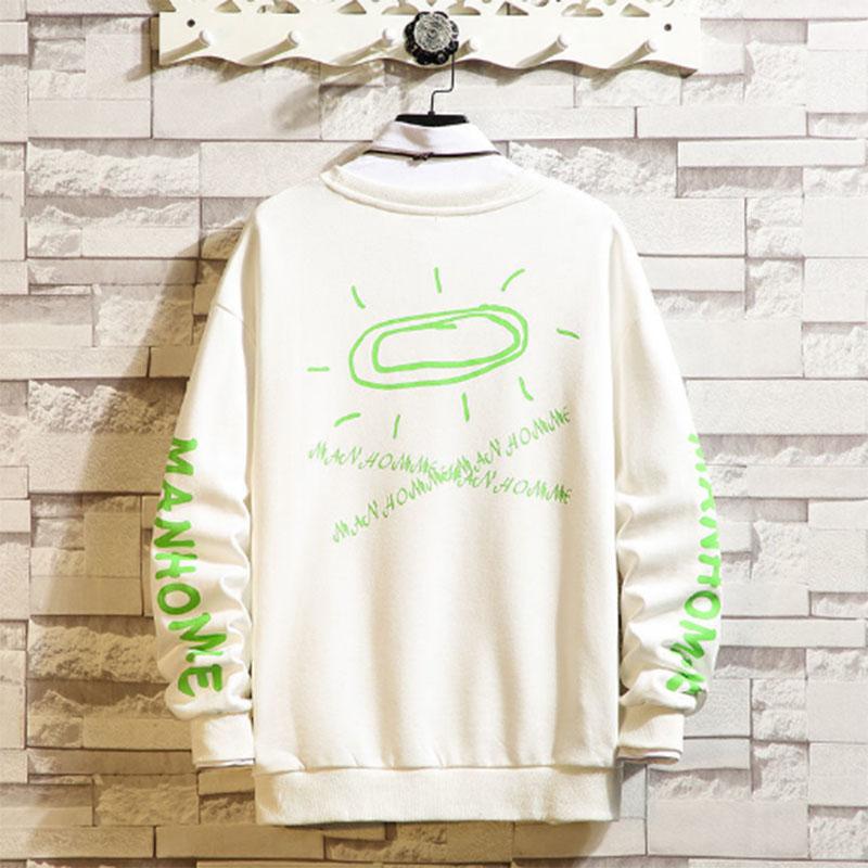 Men's Sweater Spring Autumn Men's Plus Size Loose Drop Shoulder Round Neck Casual Sweater Student Jacket