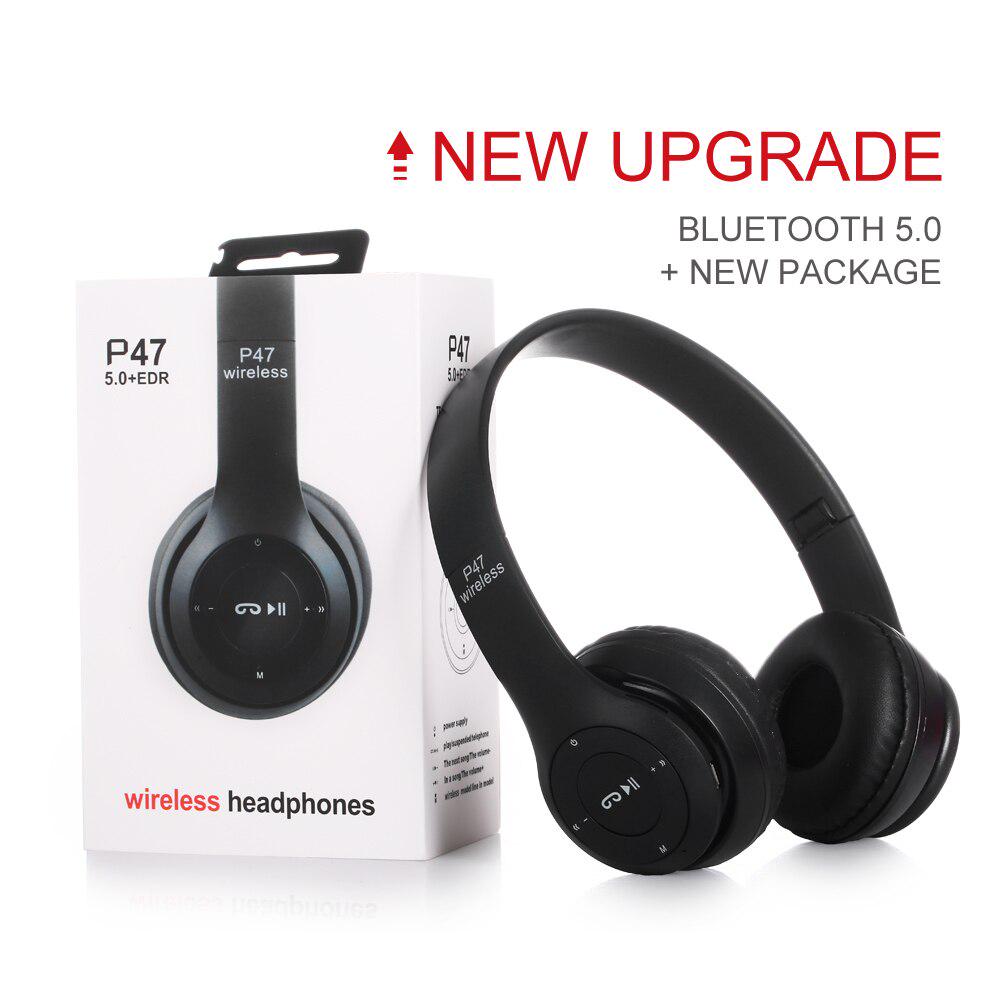 Wireless Headphones Bluetooth 5.0 Gaming Headset Stereo Noise Canceling Sports Headphones with Mic