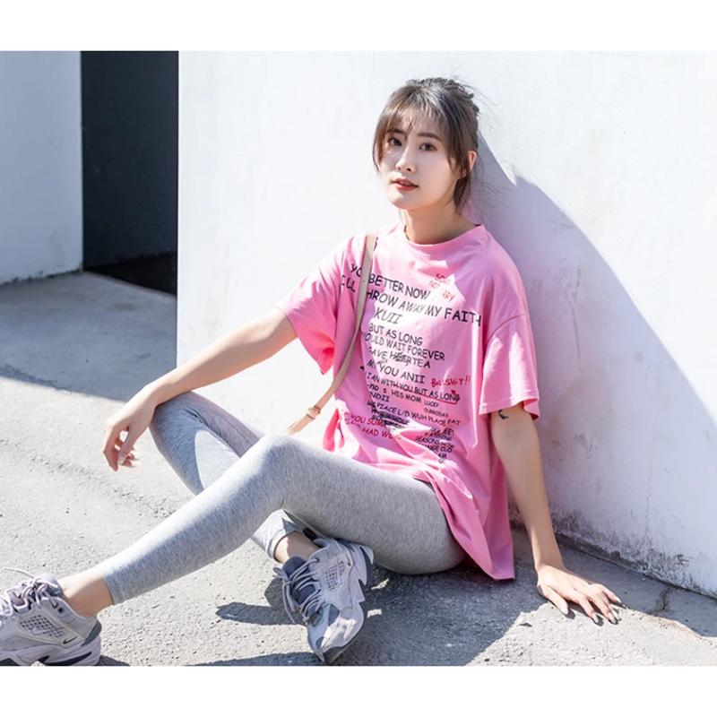 2 Pcs Women's Leggings Spring and Summer Outerrwear Elastic Slimming Cropped Trousers Modal Thin Women's Mid-waist Skinny Trousers Thin and All-match