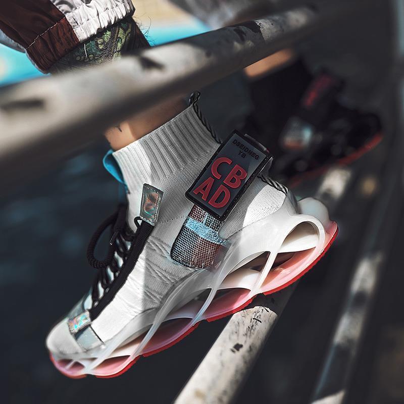 Spring and Summer Tide Men's Shoes Blade Sports Shoes Personality Trend Socks Shoes Breathable Wild Mandarin Duck Tide Shoes