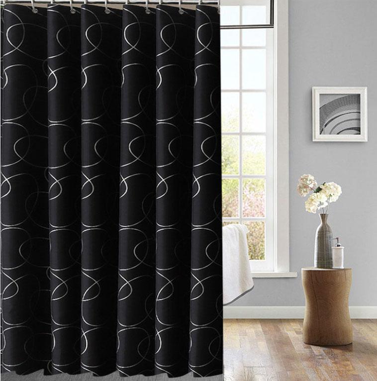 Thickened Blackout Polyester Fabric Shower Curtain Waterproof Hanging Curtain Partition Curtain Door Curtain Curtain Shower Curtain