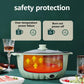 800W 24cm Electric Heat Pot Small Frying Pan Non-stick Pot Multi-function Electric Skillet Wok for 2-3 People