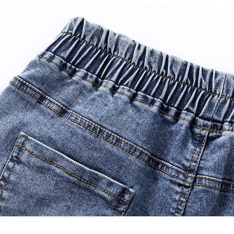 Denim Shorts Women's Summer Elastic Waist Loose Wide Leg Pants Fashion Casual All-match Shorts