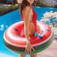 Watermelon Swimming Ring Beach Water Toy Party Supplies Pool Floating Tube