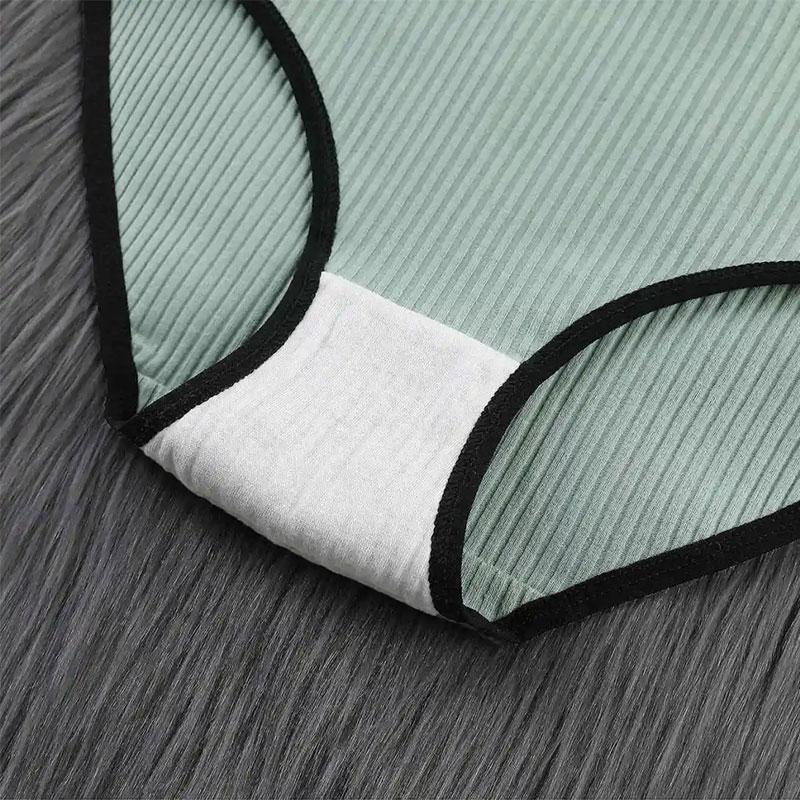 4PCS High-waisted Underwear Women's Cotton Antibacterial Abdomen Large Size Sexy Butt-lifting Seamless Bottoms Girls Japanese Briefs Lingerie