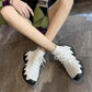 Women's Trendy Shoes Summer Breathable High-top Shoes Gauze Canvas Jelly Shoes