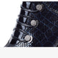 Customized Big Size Chelsea Boots Leather Short Ankle Boots Women Zipper Studded Martin Snow Booties