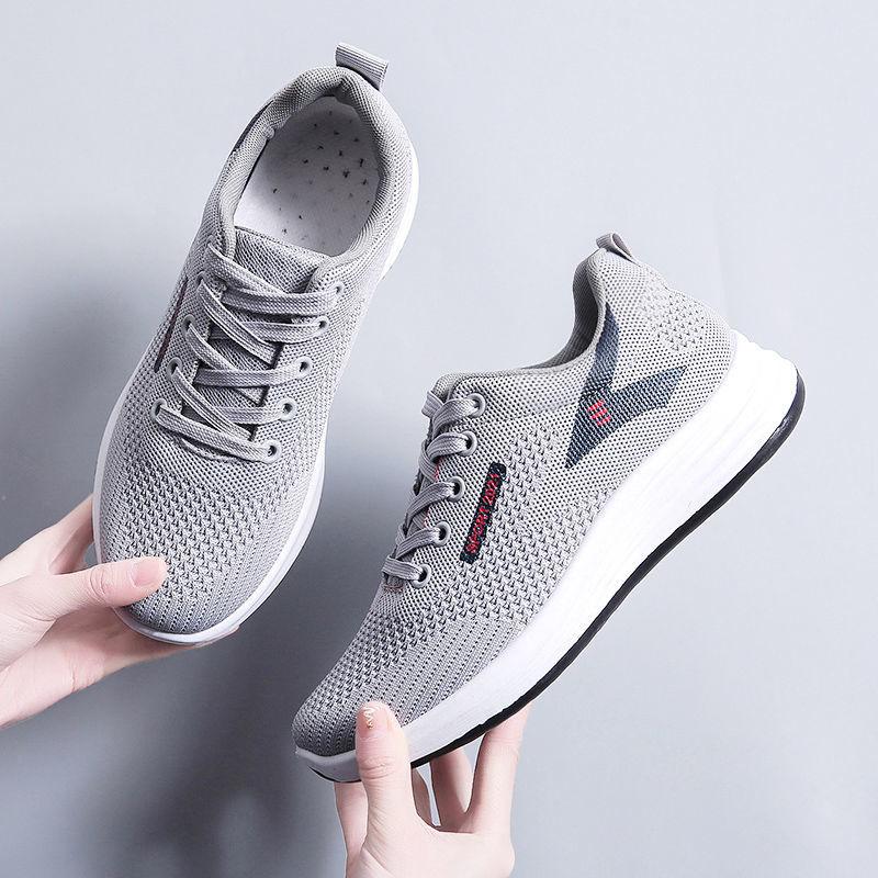 Spring Autumn Fashion Casual Sports Women's Shoes Korean Version All-match Breathable Mesh Sports Shoes Thin Single Shoes