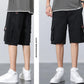 Men's Thin Casual Pants Loose Sports Style Cargo Shorts Summer Breathable Cool Five Pants Beltless Comfortable Sports Shorts