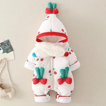 Newborn Baby Clothes Autumn and Winter Suits Thickened One-piece Cotton Clothes Cute Baby Winter Cotton Clothes Full Moon Children's Winter Clothes