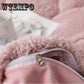 4pcs Fleece Fabric Winter Thick Bedding Set Mink Velvet Duvet Cover Bed Sheet Bed Linen