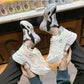 Thick-soled Heightened Comfortable Sneakers for Female Students Korean Version of All-match College Style Old Shoes