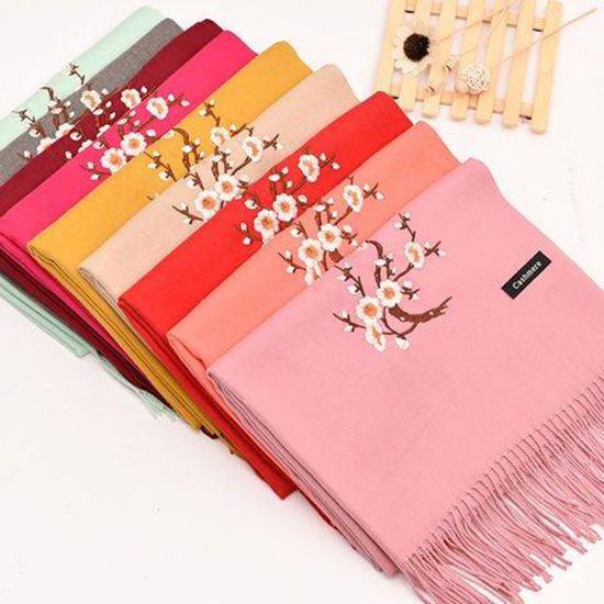 Scarves 1pc 200*70cm Pure Color Cotton Linen Long Printing Scarf Solid Color Soft Scarves Shawls Wrap