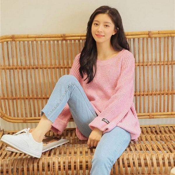 Autumn Lazy Style Sweater Women Loose Thick Wool All-match Small Fresh Pullover Sweater Sweater
