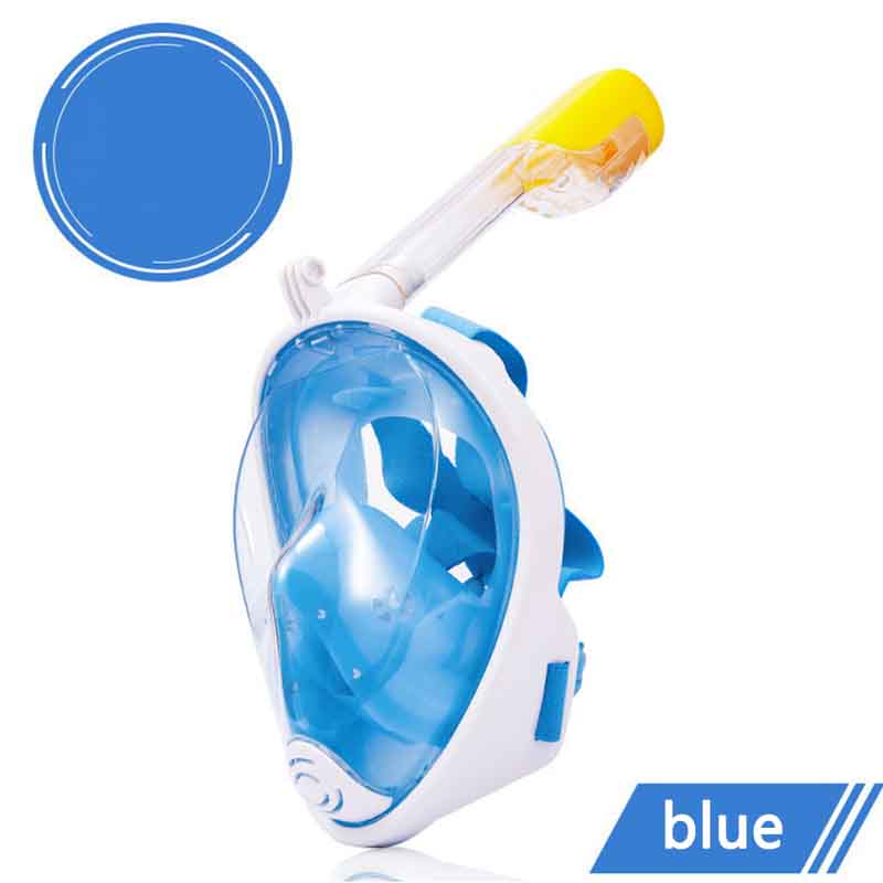 Full Face Scuba Snorkeling Mask Adults Kids Anti-fog Snorkeling Mask Underwater Diving Mask Swimming