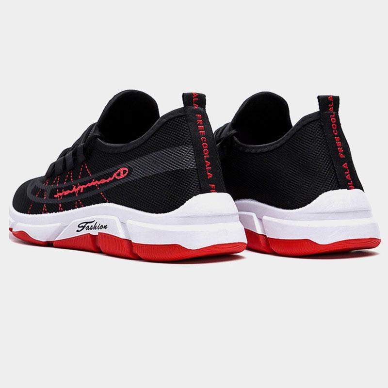 Mesh Shoes Breathable Running Shoes Sports Shoes Men's Trendy Shoes Men's Casual Shoes Solid Color Non-slip Shoes
