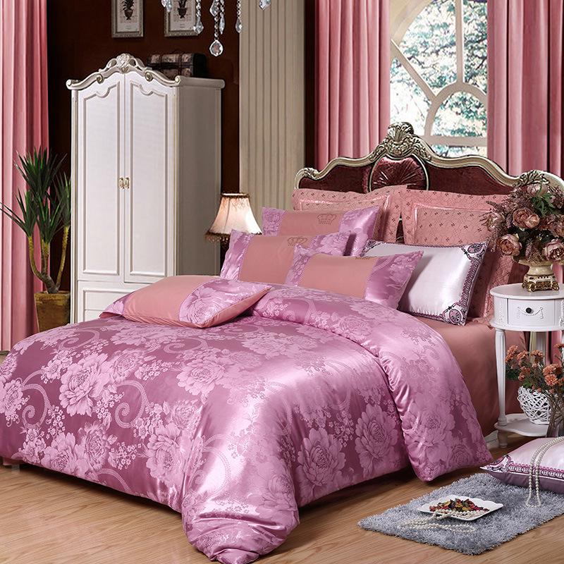 Luxury Jacquard Bedding Set Single Queen King Size Duvet Cover Set Bed Linen Quilt Cover