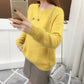 Fall Loose Student Sweater Outer Wear Autumn and Winter Round Neck Knitted Bottoming Shirt