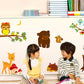 Bedroom Children's Room Animal Collection Removable Wall Stickers Kindergarten Animal Zoo Wallpaper