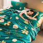 Coral Fleece Blanket Thicken Plus Fleece Blanket Winter Bedroom Quilt Cover Blanket Single Double Napping Blanket