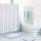 4-piece Shower Curtain and Cushion Bathroom Set Shower Curtain Non-slip Bath Mat Toilet Seat Cover Carpet Home Decor
