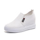 Designer White Shoes Woman Wedge Platform Sneakers Breathable Tenis Feminino Casual Shoes Sneakers Ladies Zapatos Muje