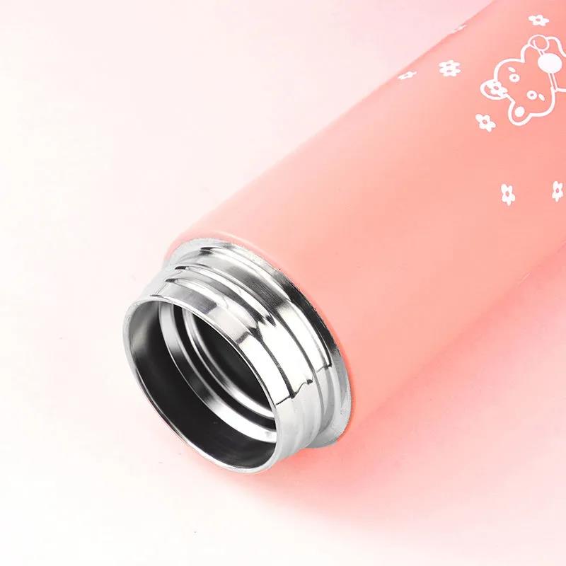 Intelligent Temperature Measuring Mug for Men and Women Portable Vacuum 304 Stainless Steel Water Cup Student Cute Korean Teacup Ins