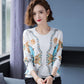Ethnic Style Printed Sweater Cashmere Knitted Bottoming Sweater Women Winter Warm Woolen Sweater Plus Size Jumper Tops