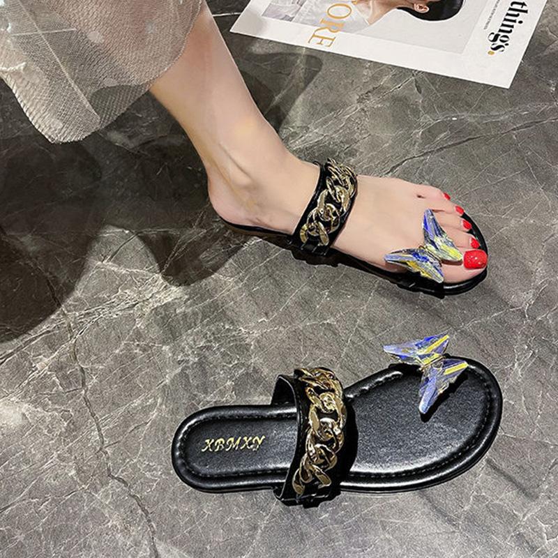 Slippers Female Summer Wear Fashion Korean Fairy Style Flat Flip Flops