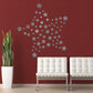 Bronze Silver Stars Bedroom Children's Room Star Decoration Glass Cabinet Free Wall Sticker