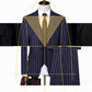 Slim Fashion Men's Suit Groom Handsome Wedding Dress Business Casual Four-piece Jacket +Pants +Vest+ Inch Shirt