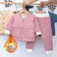 Autumn and Winter Children's Cotton Clothing Suits for Men and Women Baby Cotton-padded Trousers Home Outdoor Two-piece Vest Clothing