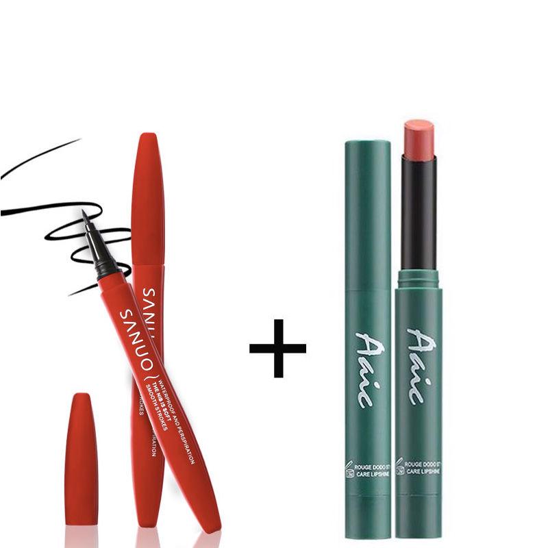 [100 meters constantly  super waterproof] Eyeliner Waterproof Anti-dizzy Makeup Remover Eyeliner