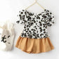 Girls Floral T-shirt Clothes, Children's Thin Top 3 4 5 6 7 8 Years Old Children's Birthday Dress