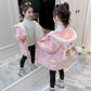 Winter Children's Thicker Girls' Cotton-padded Jackets, Large Children's Girls' Cotton-padded Jackets, Mid-length Jackets