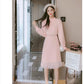 Pofulove Korean loose student plus size fairy net yarn bottoming skirt plush dress female new
