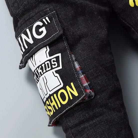 Boys Velvet Pants Children's Sports Pants Winter Boy Girls Trousers Thick Warm Plush Pants