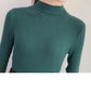 Autumn and Winter Half Turtleneck Short Sweater Long-sleeved Bottoming Solid Color Top